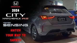 2024 Honda City Hatchback 15 RS CVT Full InDepth Review  Walkaround  Sonic Gray [upl. by Tonry]