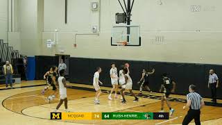 McQuaid vs RushHenrietta Boys Basketball [upl. by Juliette760]