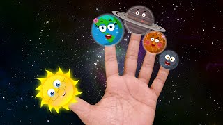 Planets finger family  the planet song  solar system song  science songs for kids  kids music [upl. by Barayon963]