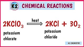 kclo3 → kcl  o2 l how to balance kclo3kclo2 l potassium chlorate decomposition reaction l [upl. by Celik]