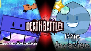 Blue Rectangle vs Statue Leaf Village of Objects vs Item Invasion Fanmade Death Battle Trailer [upl. by Icrad923]