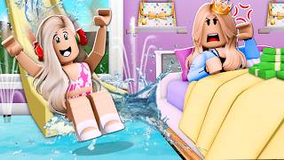 Turning My SPOILED Sisters Room Into A TINY WATERPARK Roblox [upl. by Veleda875]