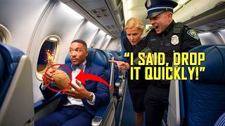 A racist policeman arrested a black man on a plane but then regretted it very much when it happened [upl. by Arem]