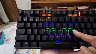 Unboxing Rapoo V500 pro 87 mechanical keyboard rapoo rapoov500pro unboxing mechanicalkeyboard [upl. by Dranel626]