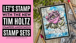 Lets Stamp with the NEW Tim Holtz Stampers Anonymous Stamp Sets [upl. by Hermia]