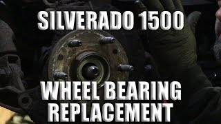 2005 CHEVY SILVERADO WHEEL BEARING REPLACEMENT [upl. by Holland]