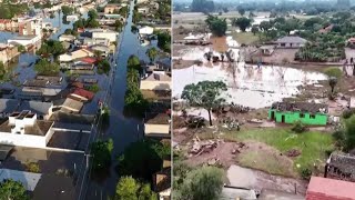 INUNDACIONES TRÁGICAS EN BRASIL ciudades bajo el agua muertos y más de 100 desaparecidos [upl. by Hecker]