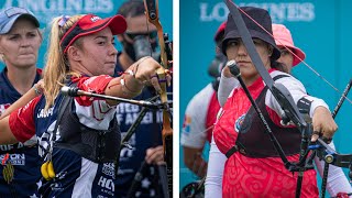 USA v Mexico – recurve womens team gold  Final Olympic qualifier 2021 [upl. by Adnohsad201]