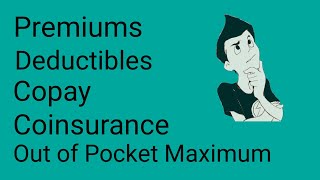 PremiumsDeductibleCopayCoinsuranceOut of pocket maximum Health Care Domain Terminologies [upl. by Irolav]