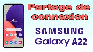 Comment faire un partage de connexion sur Samsung A22 [upl. by Drazze531]