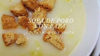 Cómo preparar sopa de poro [upl. by Marozas]