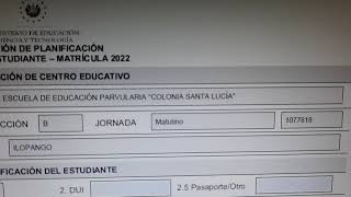 Llenado de formulario ficha del estudiante 2021 para MATRICULA 2022 segun SIGES [upl. by Odilo353]