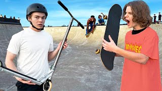 This Skatepark Banned Scooters I Rode Mine Anyway [upl. by Aicac]