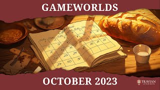 Travian Legends  October 2023 Gameworlds [upl. by Hachmann]