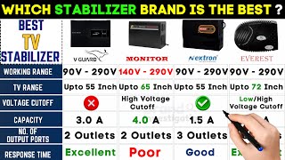 Best Stabilizer for LED TV🔥Best TV Stabilizer🔥V Guard VS Everest VS Monitor Stabilizer [upl. by Quintilla]