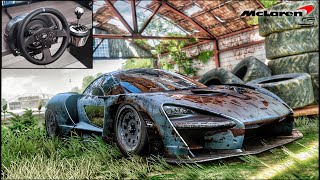 Rebuilding a MCLAREN SENNA  Forza Horizon 5  Thrustmaster T300RS Gameplay [upl. by Nassir600]