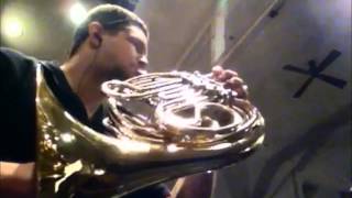 French Horn Lowest Possible Pitch [upl. by Morrie]