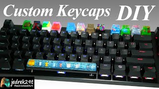 Making Custom Resin Keycaps 4  RESIN ART [upl. by Yecaw118]