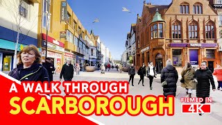 SCARBOROUGH TOWN CENTRE  Full tour from Train Station to Seafront and Scarborough Beach [upl. by Onfre]