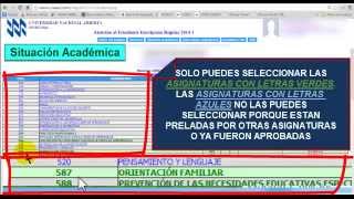 TUTORIAL DE INSCRIPCIONES REGULARES UNA [upl. by Entroc]