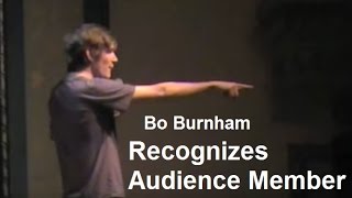 Bo Burnham  Recognizes Audience Member [upl. by Ress]