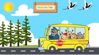 quotVacation Timequot travel kidssong kidslearning cartoon vacation holiday [upl. by Lunetta6]