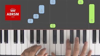 Wiegenlied  ABRSM Piano Grade 1 2019 amp 2020 B1  Synthesia live keys tutorial [upl. by Aztirak475]