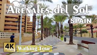 Arenales del Sol Spain  Morning Costa Blanca  Walking tour 4k 60fps [upl. by Nolahs]