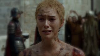 Game of Thrones 5x10 Cersei Lannister The Naked Walk of Shame Scene [upl. by Lledyr]