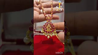 Elegant 916 Gold Stone Necklace by SJGold  Stunning Lightweight Necklace for Womenquot [upl. by Humberto]