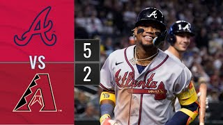 Resumen Bravos de Atlanta vs D backs de Arizona  MLB 03062023 [upl. by Ecirpac]