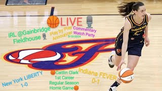 IRL Gainbridge Fieldhouse INDIANA FEVER vs NEW YORK LIBERTY🏀CAITLIN CLARK 1st Home Game🎙️5•16•2024 [upl. by Nabi20]