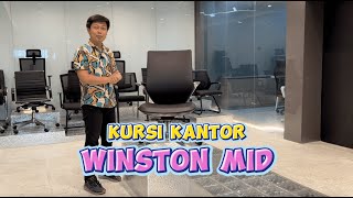 Kursi Kerja Winston Mid  Tampilan Elegan dengan Material Kulit [upl. by Elissa]