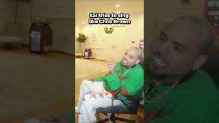 🔊🤣 Kai Cenat Tries to Sing Like Chris Brown 🤯🔥 [upl. by Artinek]