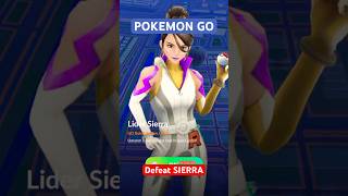 How to defeat Sierra quickly on pokemon go shortvideos pokemongo pokemonjapan pokemon gameplay [upl. by Aridnere]