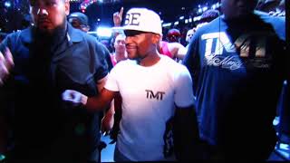 FLOYD MAYWEATHER WEIGH IN ENTRANCE  TMOBILE ARENA  MAYWEATHER v McGREGOR [upl. by Swane]