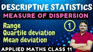 Measure of dispersion Ex 131  Lecture 1  Descriptive Statistics Ch 13  mean deviation class 11 [upl. by Eeliab]