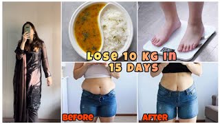 DIET VLOG 🔥 How I Lost 10 KG in 15 Days  WEIGHT LOSS DIET PLAN  TIPS 💯 LIVE RESULT [upl. by Ylrae]