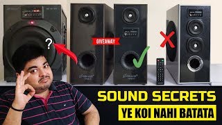 Speaker Buying Guide  5 Secrets Which Sellers Dont Tell  THEREALGYAN  1 [upl. by Nemlaz]