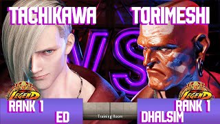 SF6  EdTachikawa VS DhalsimTorimeshi  High Level [upl. by Thomasa]