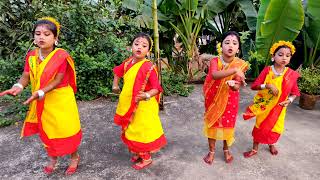 komolay nritto kore Folk dance Dance Cover by kids youtube [upl. by Polard]