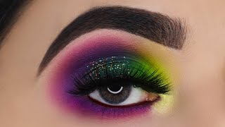 Colorful eye makeup tutorial  Using Anastasia Norvina amp Morphe 35B palette Face And colors [upl. by Rachel]