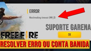 Tempo esgotado do Matchmaking Timeout MM8 Free fire [upl. by Naitirb]