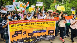 Delhi UPSC aspirants start Satyagraha demanding extra attempt  Jantar Mantar [upl. by Reilamag665]