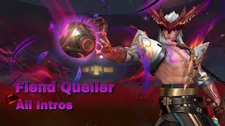 All 5 Fiend Queller Skins INTROS  Animated Splash Arts  Wild Tift [upl. by Ennaxor]