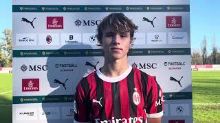 MILAN PRIMAVERA COMOTTO “A MADRID NON CI SARÓ FARÓ IL TIFO” 🔴⚫️ [upl. by Aja670]