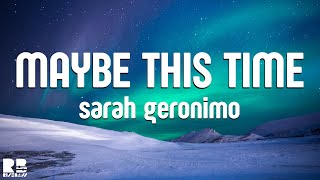 Sarah Geronimo  Maybe This Time  Karaoke Version [upl. by Nalrah]