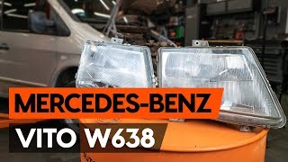 Hoe een koplamp vervangen op een MERCEDESBENZ VITO 1 W638 AUTODOCTUTORIAL [upl. by Adas17]