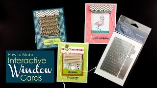 Interactive Cards  Blinds and Valance Dies  Technique Video  Technique Tuesday [upl. by Bonina]