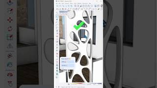 How to use the Voronoi plugin in SketchUp nicetower sketchup fyp shorts foryou [upl. by Rinee]